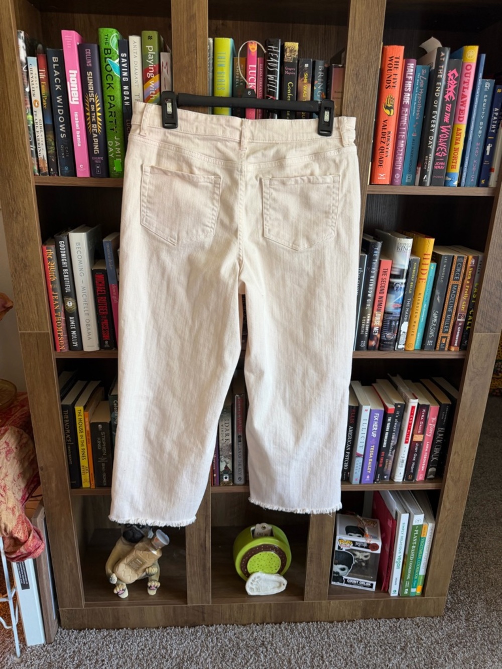 Women’s Cream Wide-Leg Jeans - Picture 2 of 5